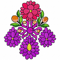 Flowers Embroidery Design 5